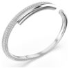 Dextera-armband met magnetische sluiting, wit, gerhodineerd Dextera-armband met magnetische sluiting, wit, gerhodineerd