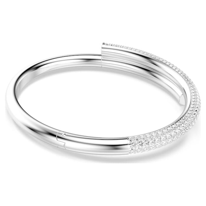 Dextera-armband met magnetische sluiting, wit, gerhodineerd Dextera-armband met magnetische sluiting, wit, gerhodineerd