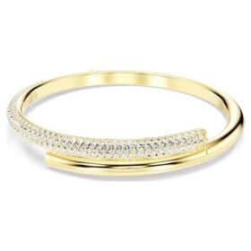 Dextera-armband met magnetische sluiting, wit, goudkleurig verguld
