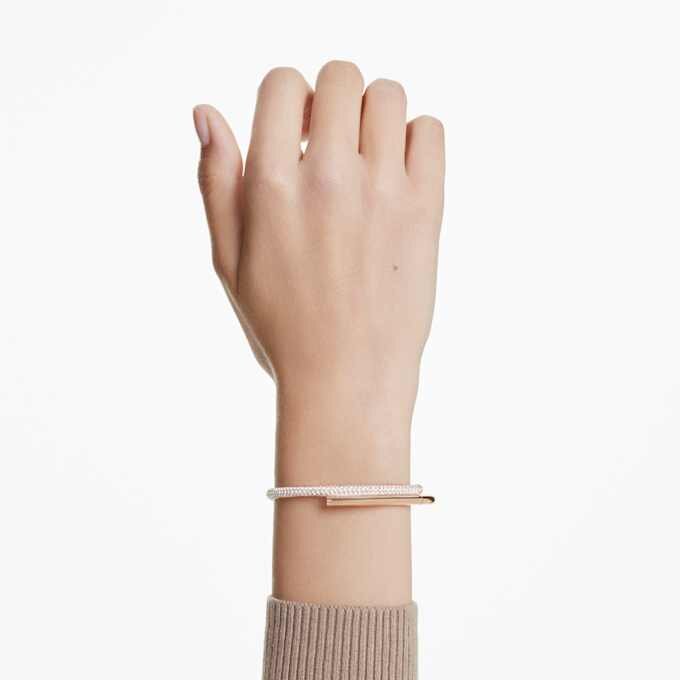 Dextera-armband met magnetische sluiting, wit, roségoudkleurig verguld Dextera-armband met magnetische sluiting, wit, roségoudkleurig verguld