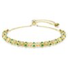 Dextera-armband met ronde slijpvorm, groen, goudkleurige afwerking Dextera-armband met ronde slijpvorm, groen, goudkleurige afwerking