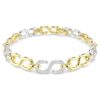 Dextera-armband met ronde slijpvorm, wit, gemengde metaalafwerking Dextera-armband met ronde slijpvorm, wit, gemengde metaalafwerking