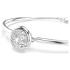 Dextera-armband met ronde slijpvorm, wit, gerhodineerd