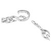 Dextera-armband met ronde slijpvorm, wit, gerhodineerd