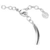 Dextera-armband met ronde slijpvorm, wit, gerhodineerd