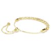 Dextera-armband met ronde slijpvorm, wit, goudkleurige afwerking