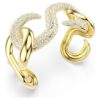 Dextera-armband met ronde slijpvorm, wit, verguld Dextera-armband met ronde slijpvorm, wit, verguld