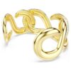Dextera-armband met ronde slijpvorm, wit, verguld Dextera-armband met ronde slijpvorm, wit, verguld