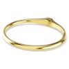 Dextera-armband met ronde slijpvorm, wit, verguld in goudtint