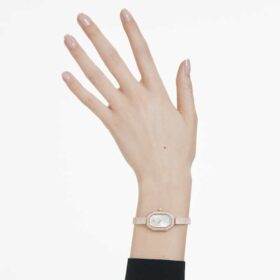 Dextera-armbandhorloge, Swiss Made, metalen armband, roségoudkleurig, roségoudkleurige afwerking
