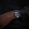 Dextera Chrono-horloge 39 mm, Swiss Made, metalen armband, blauw, blauwe afwerking Dextera Chrono-horloge 39 mm, Swiss Made, metalen armband, blauw, blauwe afwerking
