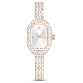 Dextera-horloge met metalen armband, Swiss Made, goudkleurig, champagnekleurige afwerking