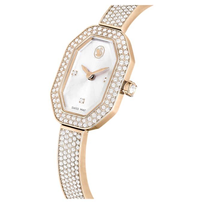 Dextera-horloge met metalen armband, Swiss Made, goudkleurig, champagnekleurige afwerking Dextera-horloge met metalen armband, Swiss Made, goudkleurig, champagnekleurige afwerking