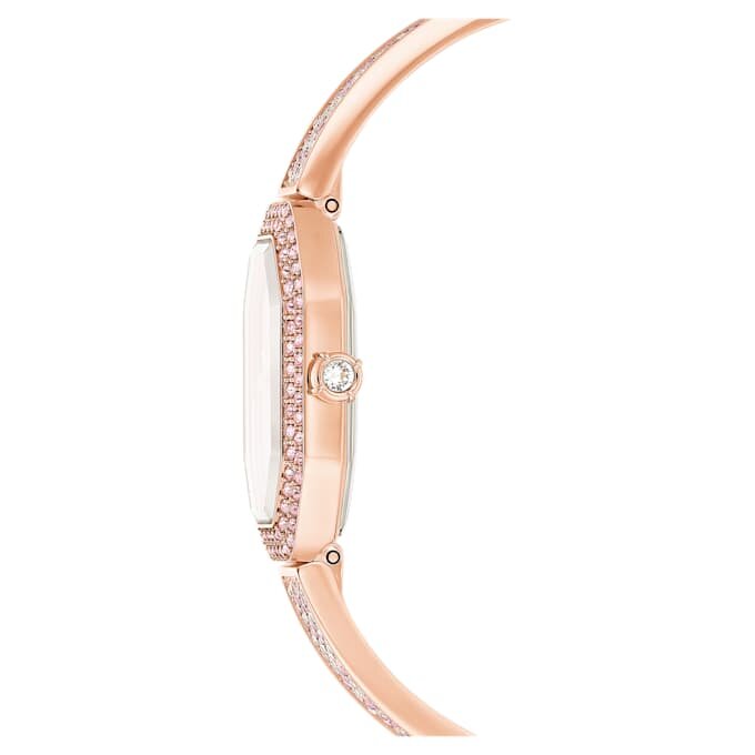 Dextera-horloge, Swiss Made, metalen armband, roze, roségoudkleurig verguld Dextera-horloge, Swiss Made, metalen armband, roze, roségoudkleurig verguld