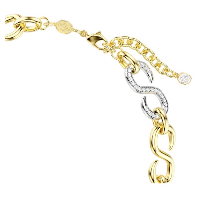 Dextera-ketting met ronde slijpvorm, ketting, wit, afwerking in gemengd metaal Dextera-ketting met ronde slijpvorm, ketting, wit, afwerking in gemengd metaal