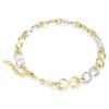 Dextera-ketting met ronde slijpvorm, ketting, wit, afwerking in gemengd metaal Dextera-ketting met ronde slijpvorm, ketting, wit, afwerking in gemengd metaal