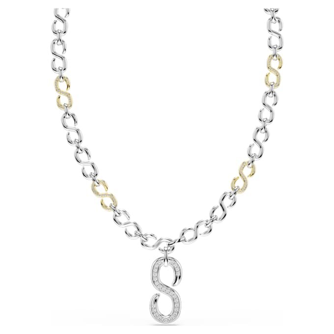 Dextera-ketting met ronde slijpvorm, wit, gemengde metaalafwerking Dextera-ketting met ronde slijpvorm, wit, gemengde metaalafwerking