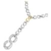 Dextera-ketting met ronde slijpvorm, wit, gemengde metaalafwerking Dextera-ketting met ronde slijpvorm, wit, gemengde metaalafwerking