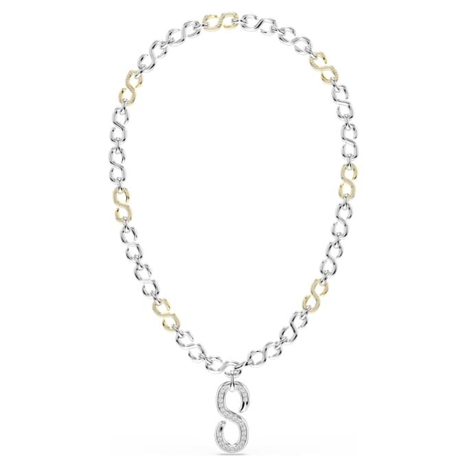 Dextera-ketting met ronde slijpvorm, wit, gemengde metaalafwerking Dextera-ketting met ronde slijpvorm, wit, gemengde metaalafwerking