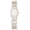 Dextera-kettinghorloge, Swiss Made, kristallen armband, wit, champagnekleurige afwerking