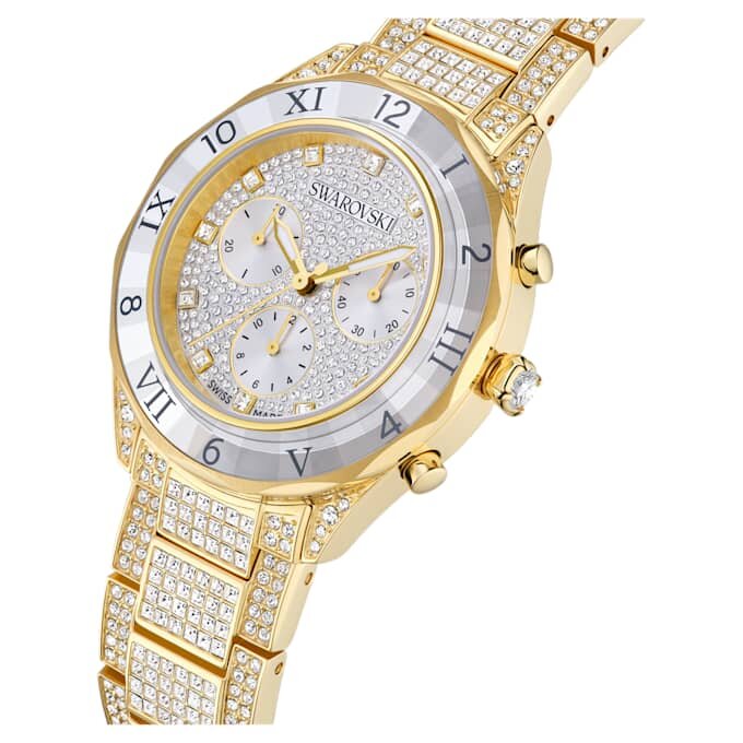Dextera Lux-horloge, Swiss Made, metalen armband, goudkleurig, goudkleurige afwerking Dextera Lux-horloge, Swiss Made, metalen armband, goudkleurig, goudkleurige afwerking