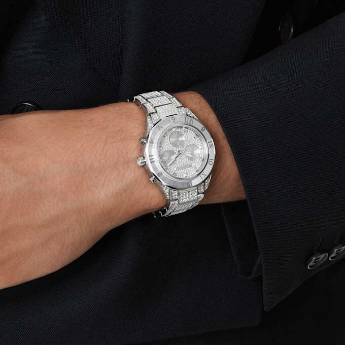 Dextera Lux-horloge, Swiss Made, metalen armband, zilverkleurig, roestvrij staal Dextera Lux-horloge, Swiss Made, metalen armband, zilverkleurig, roestvrij staal