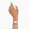 Dextera Octagon-horloge, Swiss Made, leren band, bruin, roségoudkleurige afwerking Dextera Octagon-horloge, Swiss Made, leren band, bruin, roségoudkleurige afwerking