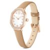 Dextera Octagon-horloge, Swiss Made, leren band, bruin, roségoudkleurige afwerking Dextera Octagon-horloge, Swiss Made, leren band, bruin, roségoudkleurige afwerking