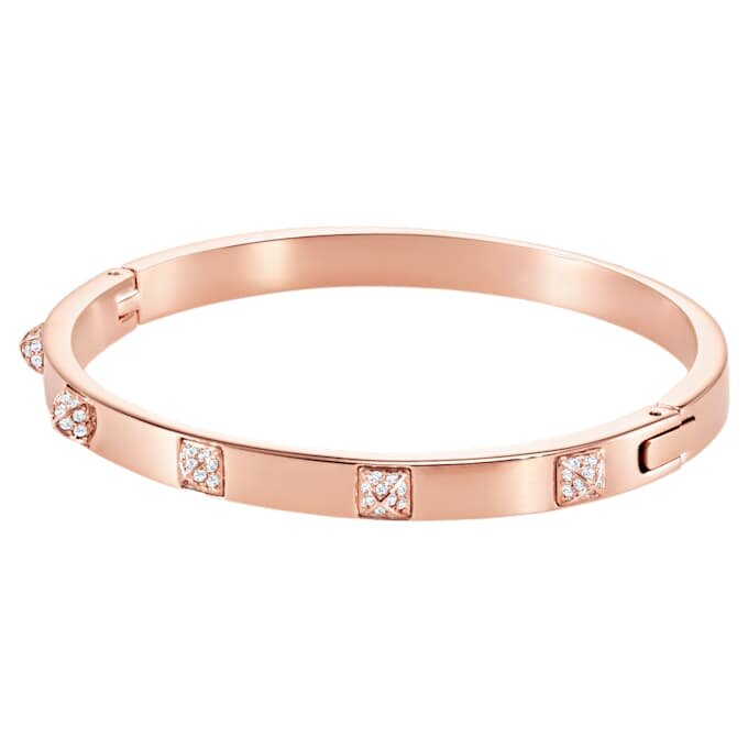 Dextera Pavé-armband, wit, roségoudkleurig verguld Dextera Pavé-armband, wit, roségoudkleurig verguld