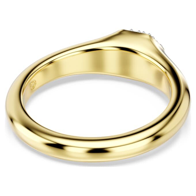 Dextera-ring met gemengde slijpvormen, wit, verguld Dextera-ring met gemengde slijpvormen, wit, verguld