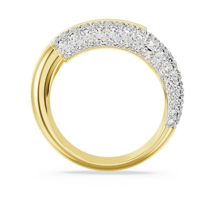 Dextera-ring wit, verguld Dextera-ring wit, verguld