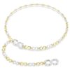 Dextera-tailleband wit, gemengde metaalafwerking Dextera-tailleband wit, gemengde metaalafwerking