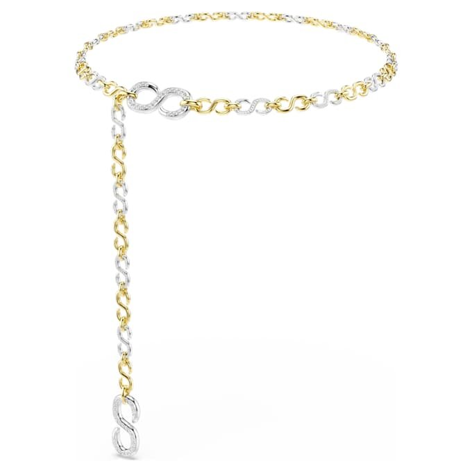 Dextera-tailleband wit, gemengde metaalafwerking Dextera-tailleband wit, gemengde metaalafwerking