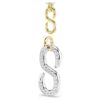 Dextera-tailleband wit, gemengde metaalafwerking Dextera-tailleband wit, gemengde metaalafwerking