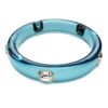 Dulcis-armband met achthoekige slijpvorm, blauw, verguld