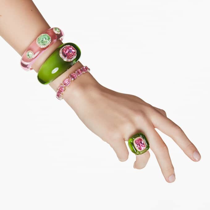 Dulcis-armband met gemengde slijpvormen, veelkleurig, verguld Dulcis-armband met gemengde slijpvormen, veelkleurig, verguld