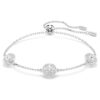 Een Angelic-armband met ronde slijpvorm, dubbelzijdige motieven, wit, gerhodineerd Een Angelic-armband met ronde slijpvorm, dubbelzijdige motieven, wit, gerhodineerd