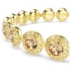 Een Angelic-armband met ronde slijpvorm, karamelkleurig, verguld Een Angelic-armband met ronde slijpvorm, karamelkleurig, verguld