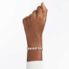 Een Angelic-armband, ronde slijpvorm, pavé, medium, wit, roségoudkleurig verguld Een Angelic-armband, ronde slijpvorm, pavé, medium, wit, roségoudkleurig verguld