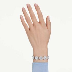 Een Angelic-armband wit, gerhodineerd