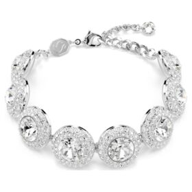 Een Angelic-armband wit, gerhodineerd