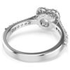 Een Angelic-ring met gemengde slijpvormen, hart, wit, gerhodineerd Een Angelic-ring met gemengde slijpvormen, hart, wit, gerhodineerd