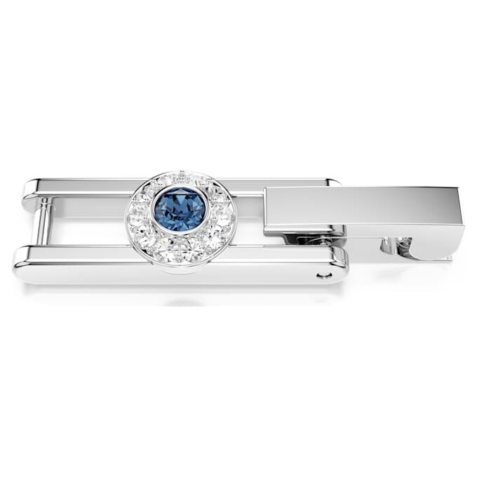Een Angelic verlengstuk, ronde slijpvorm, blauw, gerhodineerd Een Angelic verlengstuk, ronde slijpvorm, blauw, gerhodineerd