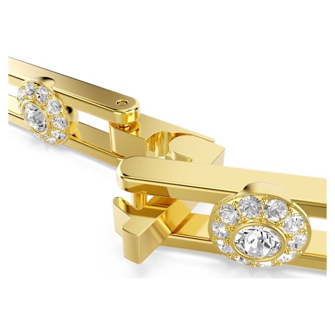 Een Angelic verlengstuk, ronde slijpvorm, wit, verguld Een Angelic verlengstuk, ronde slijpvorm, wit, verguld