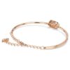 Een armband, ronde slijpvorm, ovaal, wit, roségoudkleurig verguld Een armband, ronde slijpvorm, ovaal, wit, roségoudkleurig verguld