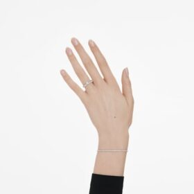 Eternity-armband met in het laboratorium gekweekte diamanten 1,5 karaat in totaal, ronde vorm, 14-karaats witgoud