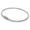 Eternity-armband met in het laboratorium gekweekte diamanten 1,5 karaat in totaal, ronde vorm, 14-karaats witgoud Eternity-armband met in het laboratorium gekweekte diamanten 1,5 karaat in totaal, ronde vorm, 14-karaats witgoud