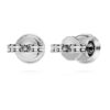 Eternity Halo-oorbellen met in het laboratorium gekweekte diamanten 0,45 karaat in totaal, ronde vorm, sterlingzilver Eternity Halo-oorbellen met in het laboratorium gekweekte diamanten 0,45 karaat in totaal, ronde vorm, sterlingzilver