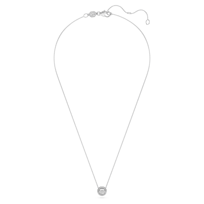Eternity Halo solitaire hanger met in het laboratorium gekweekte diamanten 0,59 ct totaal, ronde vorm, 14K witgoud Eternity Halo solitaire hanger met in het laboratorium gekweekte diamanten 0,59 ct totaal, ronde vorm, 14K witgoud