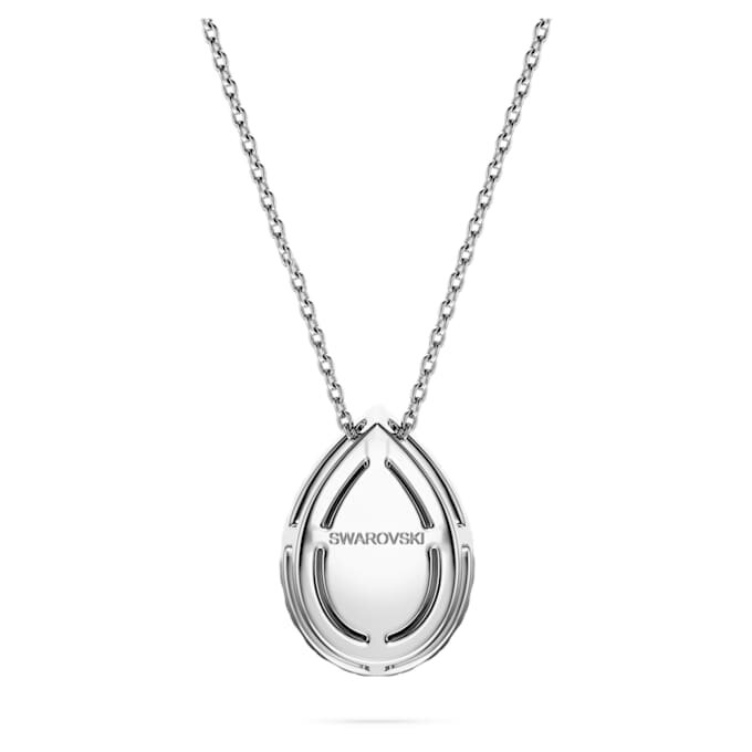 Eternity Halo Solitaire hanger met in het laboratorium gekweekte diamanten, 1 karaat in totaal, peervorm, 14K witgoud Eternity Halo Solitaire hanger met in het laboratorium gekweekte diamanten, 1 karaat in totaal, peervorm, 14K witgoud